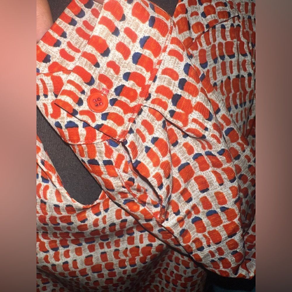 🐘 Collective Concept Orange Print Top - Picture 3 of 4